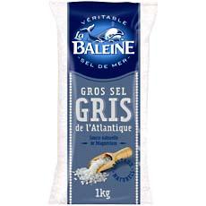 Gros sel gris de l'Atlantique LA BALEINE, 1kg