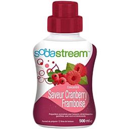 Sodastream, Concentre cranberry framboise, la bouteille de 500 ml