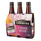 Cidre rosé Les Goelleries 2,5% vol. - 3x33cl