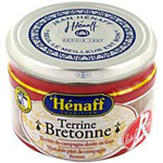 Henaff, Terrine bretonne, terrine de campagne doree au four, le pot de 180 gr