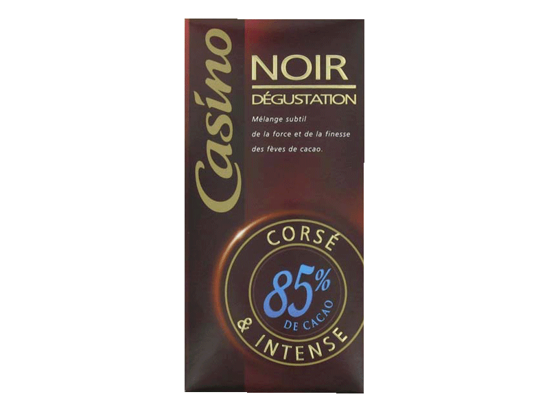 Chocolat noir degustation (85% de cacao)