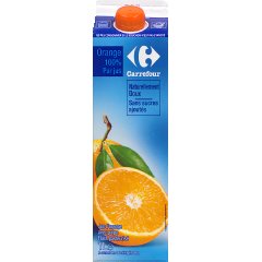 Jus d'orange avec pulpe 100% pur fruit pressé Carrefour