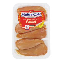 Filets poulet jaune Maitre Coq Sous atmosphère 720g