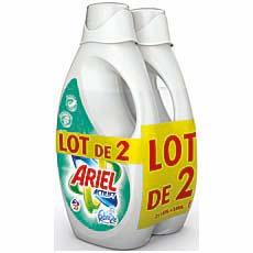 Lessive liquide fraicheur Febreze Ariel 2x25 doses 2x1,825L