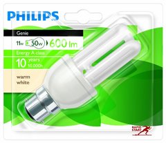 Ampoule a economie d'energie genie miniature PHILIPS, 60W-11W