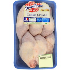 Cuisse de poulet blanc avec partie de dos