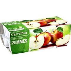Compotes pommes allégée en sucres Carrefour
