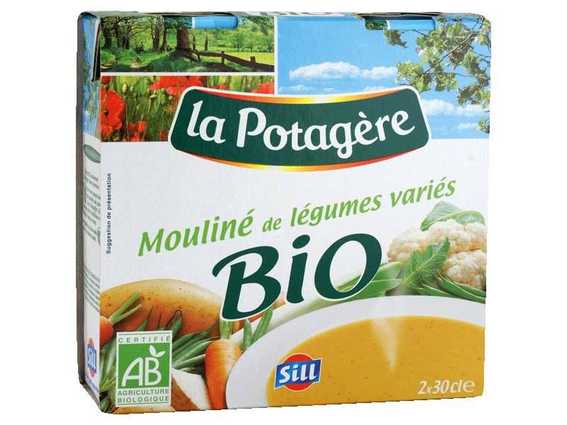 La Potagère mouliné de légumes variés bio 2x - 30cl