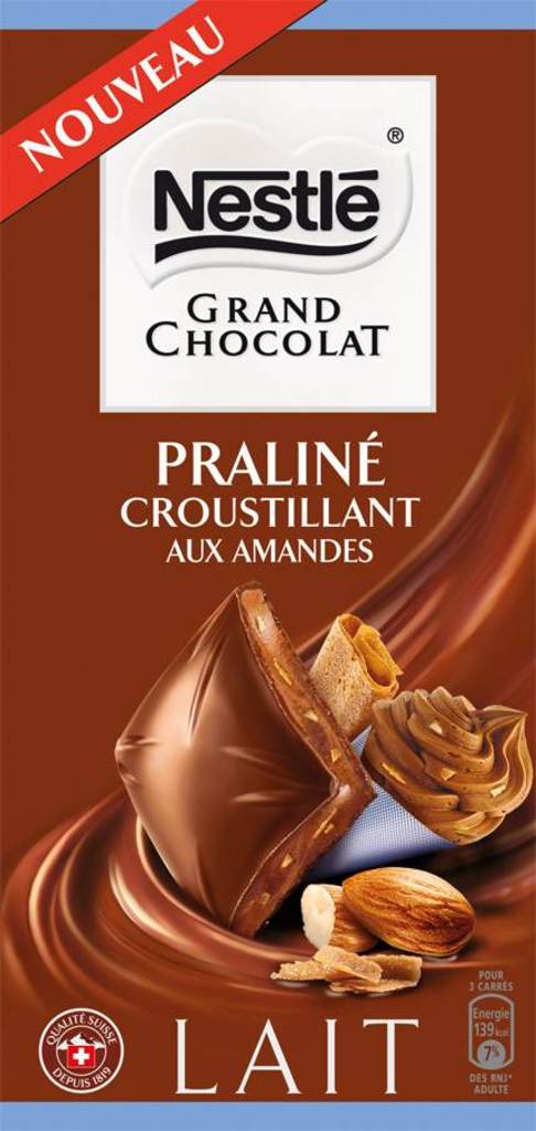 Nestle grand chocolat praline suisse 150g