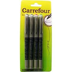 Stylos rollers pointe fine 0,5mm X4 Carrefour