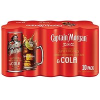 Captain Morgan originale Spiced Gold & Cola 10 x 250ml