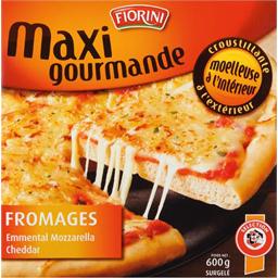 Pizza Maxi gourmande fromages (emmental, mozzarella et chedd, la pizza de 600g