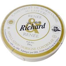 Camembert AOP au lait cru LA MERE RICHARD, 45%MG, 250g