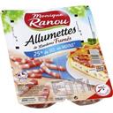 Monique Ranou Allumettes de lardons fumés sel réduit les 2 barquettes de 75 g