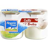 Caillé au lait de brebis nature ROYANS, 2x125g