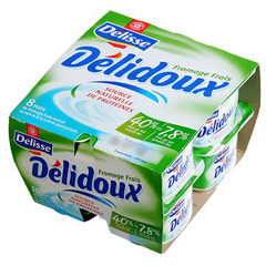 Fromage frais Delidoux 8x100g 7.8%mg sur produit fini