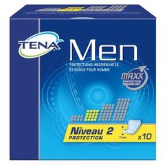 Serviette d'incontinence Tena for Men Level 2, 10 unites