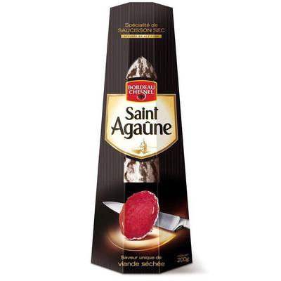 Bordeau Chesnel, Spécialité de saucisson sec Saint Agaûne, la boite de 200 g