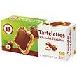 Tartelettes carrees gout chocolat noisette U, 127g