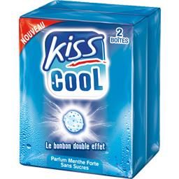 Bonbons parfum menthe forte KISS COOL Bottle, 2 etuis, 34g