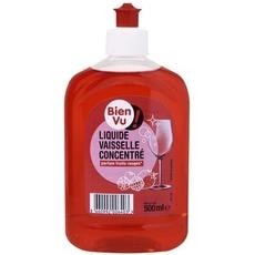 Liquide vaisselle parfum fruits rouges BIEN VU, 500ml