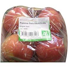 Pommes royal gala bio PRODIVA, 4 fruits, 600g