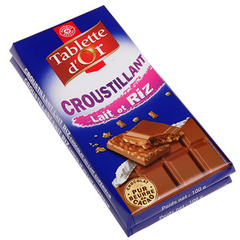 Chocolat Tablette d'Or lait riz 2x100g