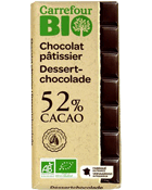 Chocolat pâtissier bio 52% cacao