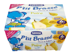 Desserts bébé 6 + mois, poire Nestlé P'tit Brassé