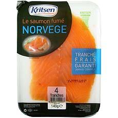 Kritsen saumon fume de norvege tranche x4 -140g
