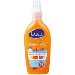 Labell, Spray solaire colore hydratant enfants, haute protection FPS 50, le spray de 200ml
