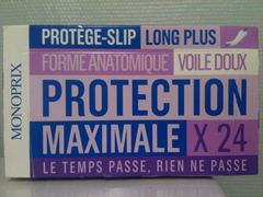 Protège-slip long plus protection maximale, voile doux