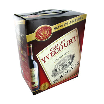 Selectionne par votre magasin, Grand vin de bordeaux - Cellier Yvecourt, la boite de 3l