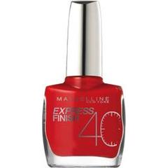 Gemey Maybelline, Express Finish 40' - Vernis a ongles Cerise 30/505, le vernis a ongles