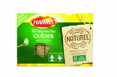 Harris cube allume feux 100% naturels x80