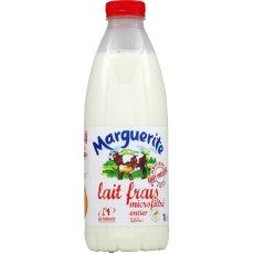 Marguerite Lait frais microfiltré entier 3,6% MG la bouteille de 1 l