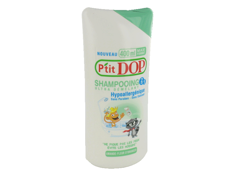 Shampooing pour enfant amande et fleur d'oranger P'TIT DOP, 400ml