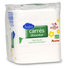 Baby - Carres douceur - 40 cotons 100% coton issu de l'agriculture biologique