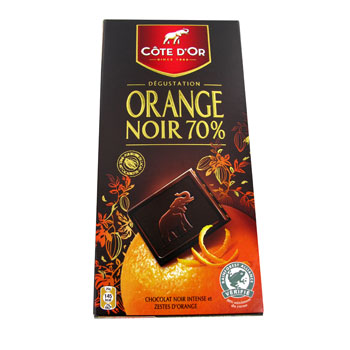 Cote d'or Chocolat noir aux zestes d'orange 100g