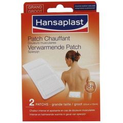 Hansaplast, Patch chauffant douleurs musculaires, grande taille, 8h de chaleur intense et apaisante contre les douleurs musculaires,
