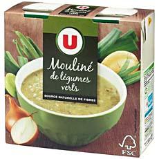 Soupe moulinee aux legumes verts U, 2x30cl
