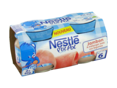 Petits pots Nestle Jambon 6 mois 2x80g