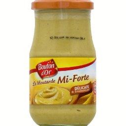 La moutarde mi-forte, delicate & savoureuse, le pot, 350g