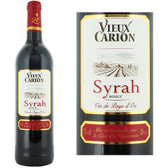 Vin rouge Vieux Carion Syrah vin de pays d'oc 75cl