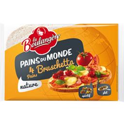 La Boulangère, Pains nature Bruschetta, le paquet de 4 pains - 400 g