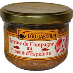 Lou Gascoun, Terrine de campagne au piment d'Espelette, le pot de 180 gr