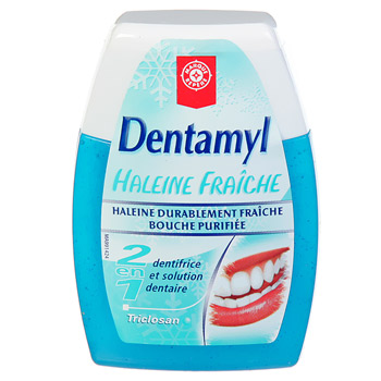 Dentamyl Haleine fraiche 2en1: dentifrice et solution dentaire 75ml