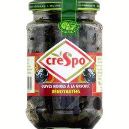 Olives noires a la Grecque denoyautees CRESPO, 200g