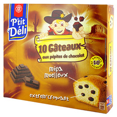 Gateaux P'tit Deli Pepites de chocolat 10x30g