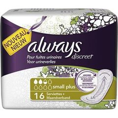 Always incontinence serviette small plus x16